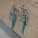 Długie kolczyki z turkusu