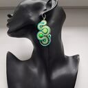 Mojito kolczyki sutaszowe