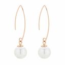 Kolczyki z różowego złota z perłami SWAROVSKI® CRYSTAL