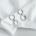 Kolczyki podwójne koła, stal chirurhiczna