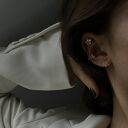 Kolczyki z niezapominajki z różowego złota