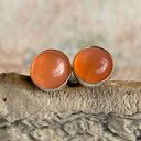 Srebrne sztyfty z kamieniem księżycowym d153