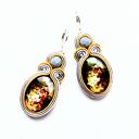 Autumn Morning kolczyki sutaszowe