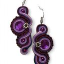 Kolczyki sutasz Nane Sutasz rękodzieło