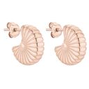 Kolczyki muszle z różowego złota