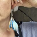 Kolczyki z piórami - długie, lekkie i boho (efekt WOW) dla kobiet