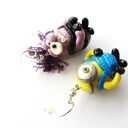 Kolczyki Minionki handmade z masy FIMO - ok. 4,4 cm