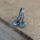 Koła z sercem - kolczyki II