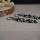 Kolczyki stal chirurgiczna - turkus afrykański