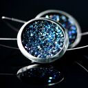 Duże efektowne kolczyki wysadzane kryształami Swarovski®