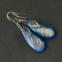 Kolczyki Meaya - agat i oksydowane srebro