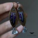 Kolczyki Fish & Aquamarine Tail z kryształami Swarovski