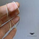 Kolczyki Simple Silver Big ze srebra 925 - geometryczne i długie