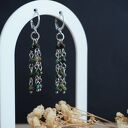 Kolczyki stal chirurgiczna - turkus afrykański