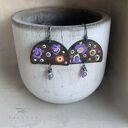 Kolczyki Exotic Flowers & Cosmic Lavender