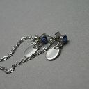 Kolczyki Idianki Sapphire ze stali szlachetnej i Swarovski