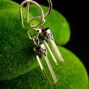 Kolczyki Bali Bali - Kryształ Górski Srebro Sople