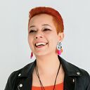 Duże kolorowe kolczyki z żywicy PSTRO handmade