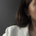 Złote kolczyki długie krople