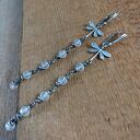 Kolczyki ważki z kwarcem II