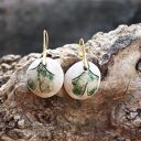 Ceramiczne kolczyki i naszyjnik z liściem miłorzębu - wyjątkowa biżuteria inspirowana