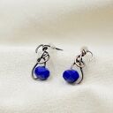 W chabrowym kolorze - kolczyki