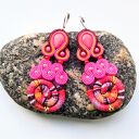 Pink Masai kolczyki sutasz