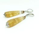 Kolczyki z kwarcu kawowego