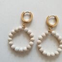 Kolczyki DONUTS kamień rzeczny