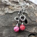 Bransoletka chainmaille - agat i hematyt 1