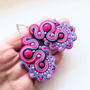 Pink Snail kolczyki sutasz