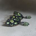 Kolczyki Green Dots & Apatite