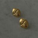 Złote retro kolczyki