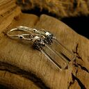 Kolczyki Bali Bali - Kryształ Górski Srebro Sople