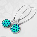 MARINE DOTS oryginalne kolczyki w kropki modny design