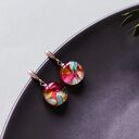 Kolczyki eleganckie z kwiatami