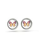 Kolczyki sztyfty - Motyl - mini