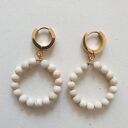 Kolczyki DONUTS kamień rzeczny