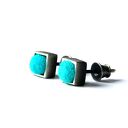 Morskie kolczyki wkrętki kwadratowe