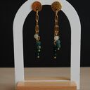 Kolczyki stal chirurgiczna - agat