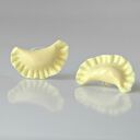 Kolczyki ruskie pierogi - handmade z modeliny FIMO