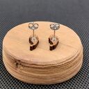 Kolczyki drewniane SKRZATY