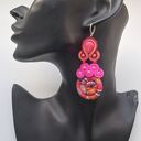 Pink Masai kolczyki sutasz