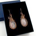 Kolczyki z różowym kwarcem
