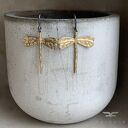 Kolczyki Golden Dragonfly