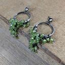 Kolczyki - gronka z peridotem