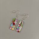 Kolczyki z żywicy Owocowy Mix - kolorowe, lekkie, handmade, letnie wiszące kolczyki