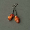 Oryginalne kolczyki z bursztynów bałtyckich mlecznego i koniakowego zawsze trafiony prezent