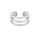 kolczyki hand made srebrna potrójna nausznica