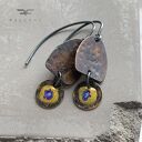 Kolczyki Polne Kwiaty - Rustic Brown & Ochre